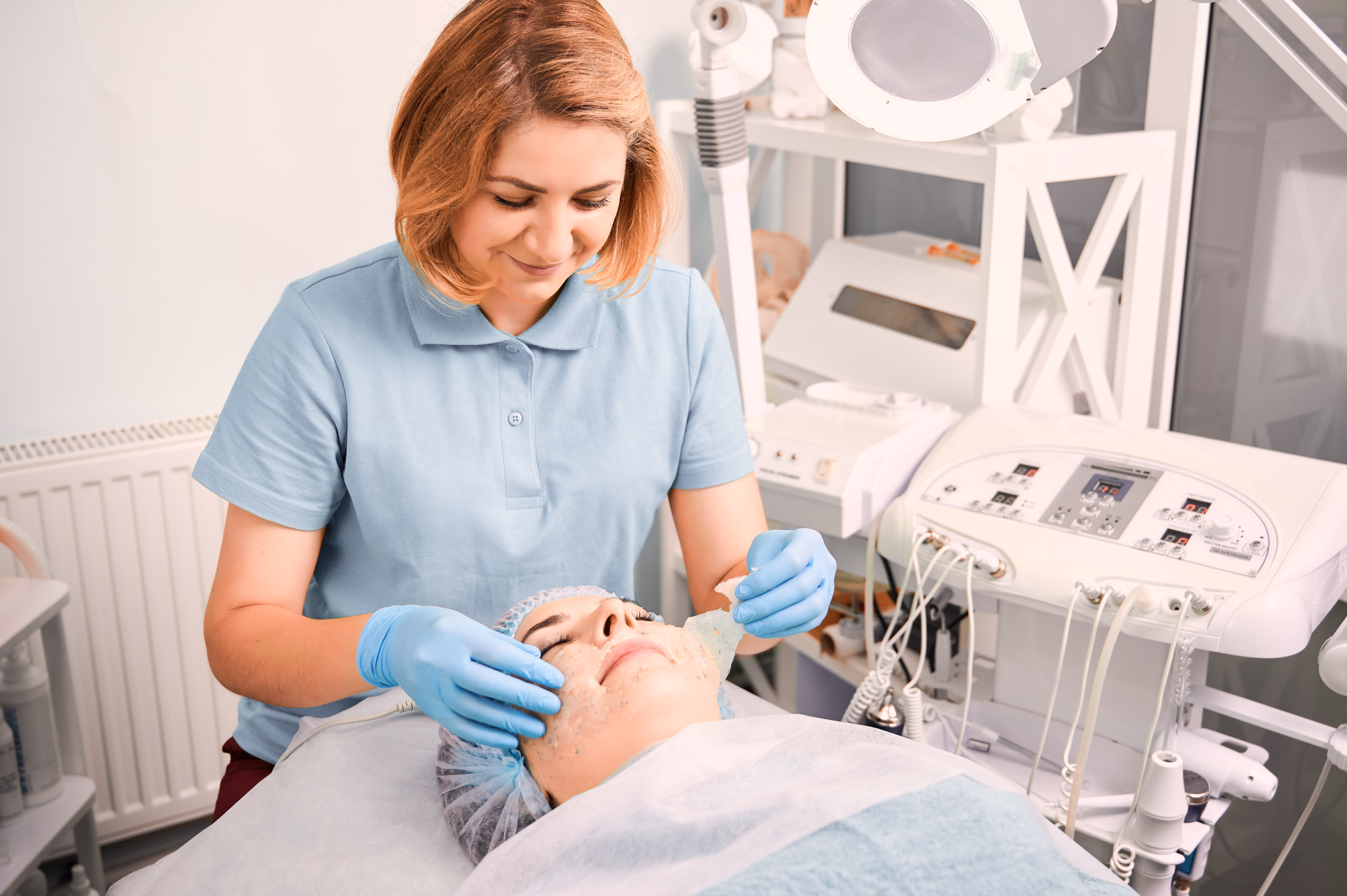 A gentle facial treatment at Aurelia